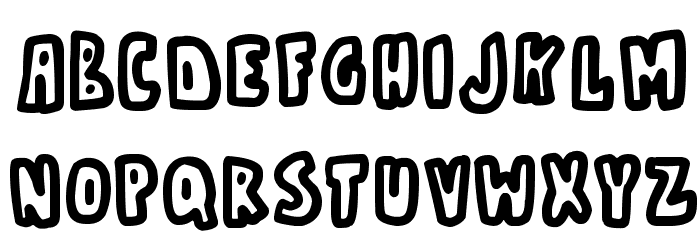 Bare Bones Font LOWERCASE