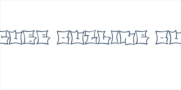 Bare Cube Outline Outline Logo