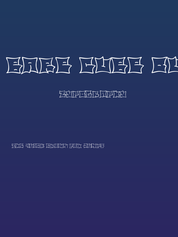 Bare Cube Outline Outline Poster