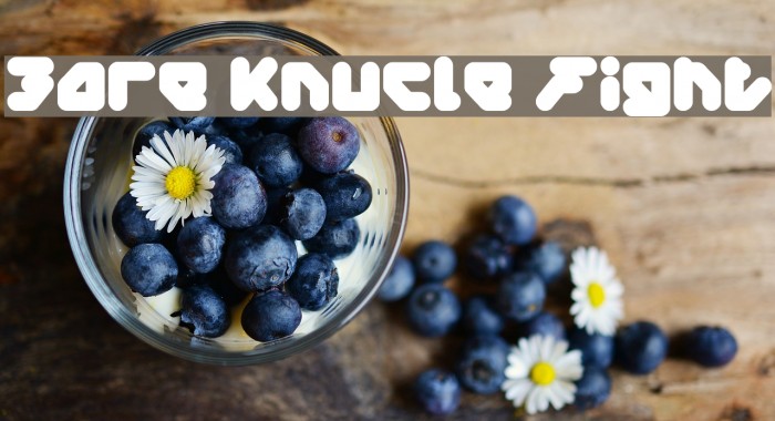 Bare Knucle Fight Font examples