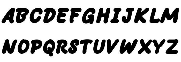 Bare Marker Bold フォント 大文字