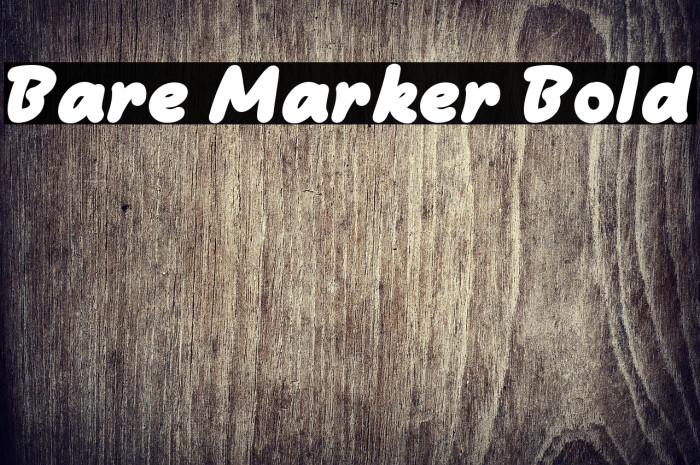 Bare Marker Bold Example 1