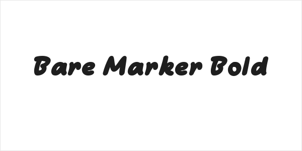 Bare Marker Bold Logo