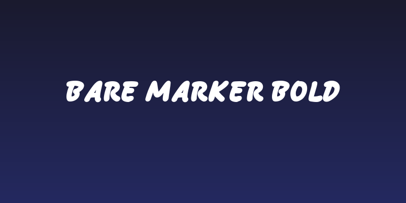 Bare Marker Bold Social Header