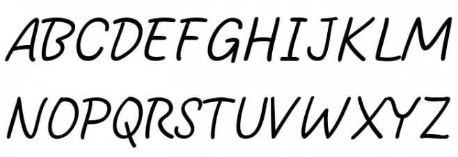 Bare Marker Light Schriftart Groß