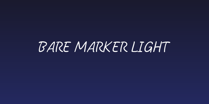 Bare Marker Light Social Header