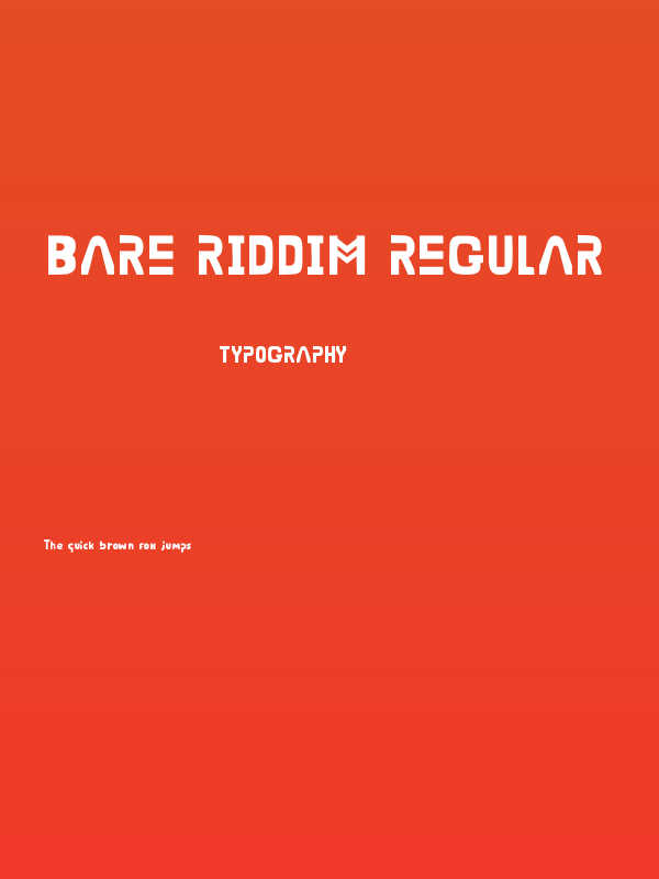 Bare Riddim Regular Poster