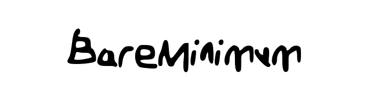 BareMinimum Font