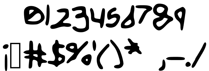 BareMinimum Font OTHER CHARS