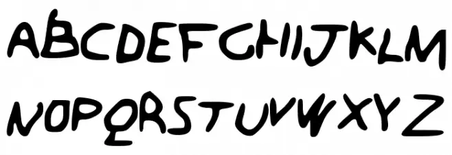 BareMinimum Font Litere mari