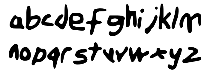 BareMinimum Font LOWERCASE