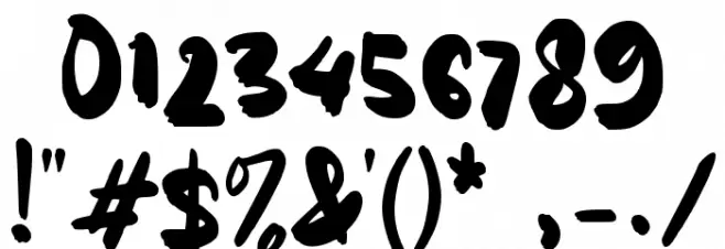 Barefoot Font OTHER CHARS