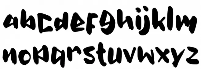 Barefoot Font LOWERCASE