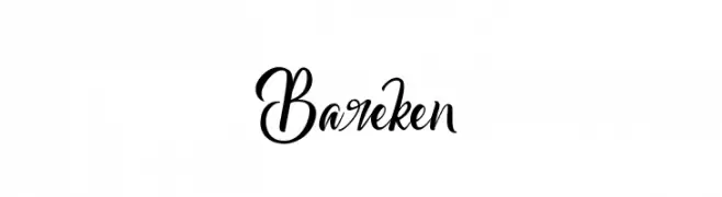 Bareken  フリーフォントのダウンロード