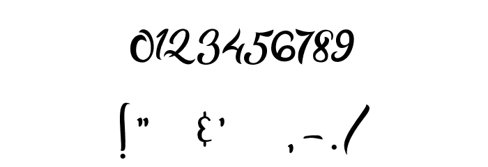 Bareken Font OTHER CHARS