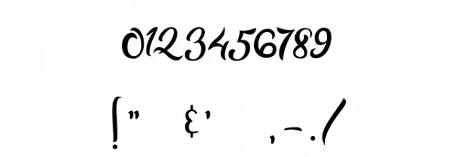 Bareken Font OTHER CHARS