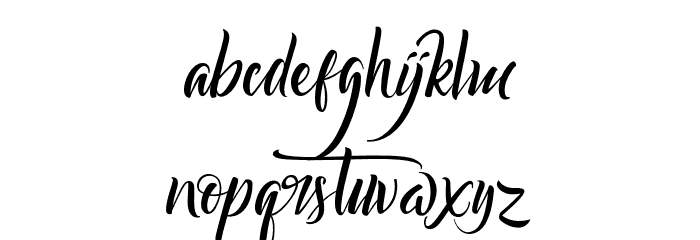 Bareken Font LOWERCASE