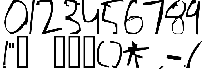 Barely Manilow Font OTHER CHARS