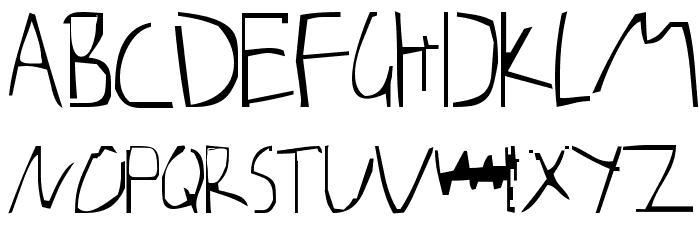 Barely Manilow Font LOWERCASE