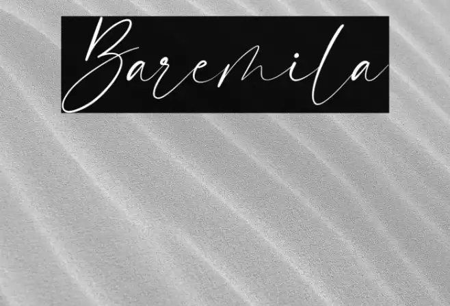 Baremila Font examples