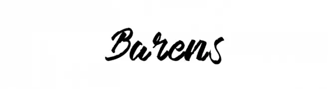 Barens  フリーフォントのダウンロード