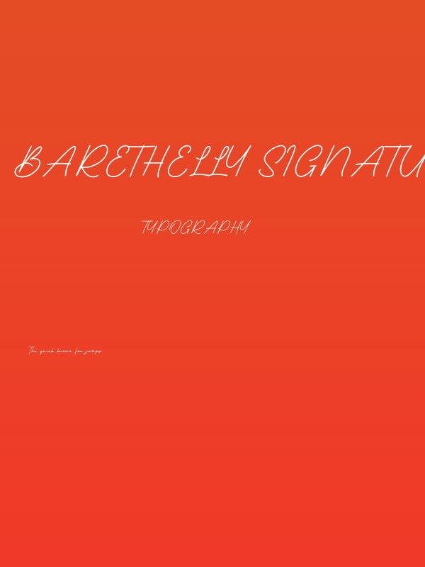 Barethelly Signature Personal U Poster