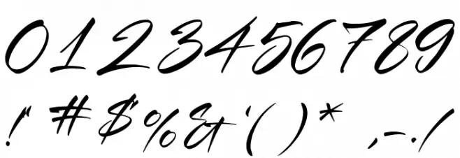 Barett Street Font OTHER CHARS