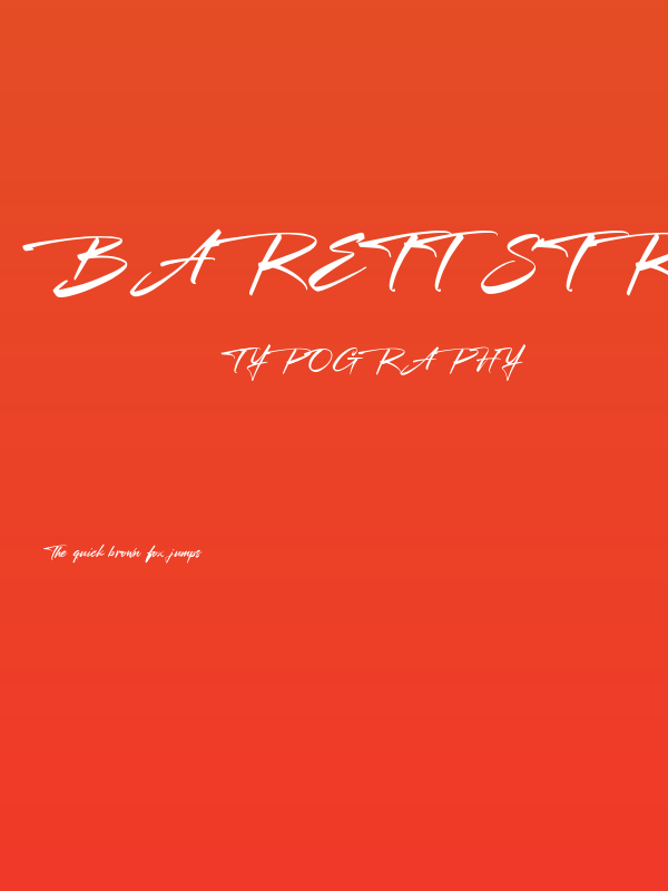 Barett Street Poster