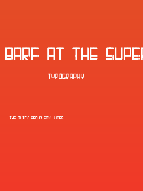 Barf At The Supermarket Poster