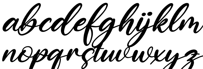Barfield Lady Italic Font LOWERCASE