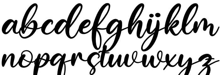 Barfield Lady Font LOWERCASE