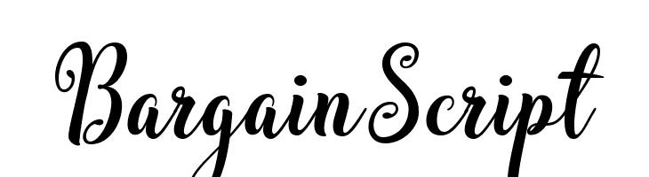 BargainScript  Free Fonts Download