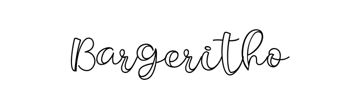 Bargeritho  フリーフォントのダウンロード