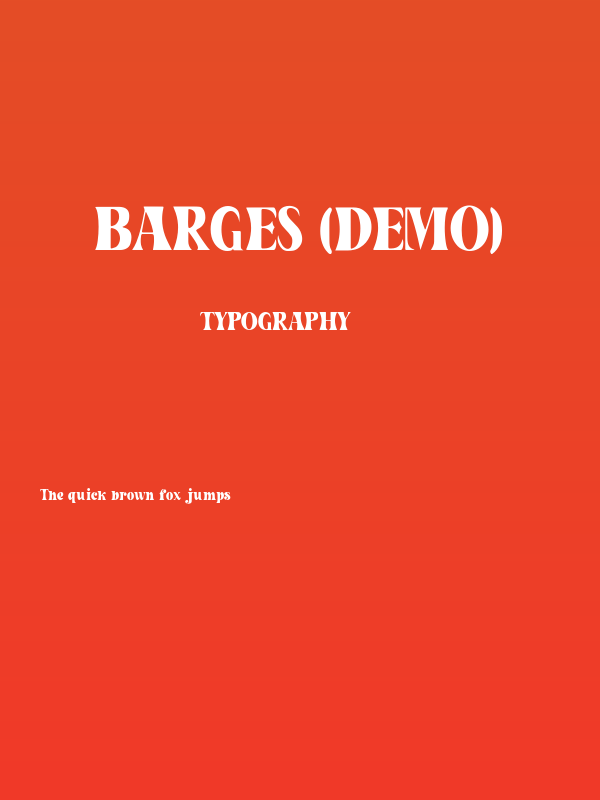 Barges (Demo) Poster