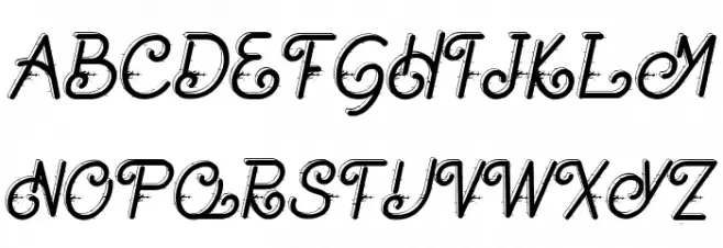 Barheto Demo Italic Fuentes MAYÚSCULAS