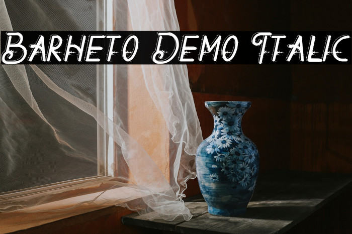 Barheto Demo Italic Example 3