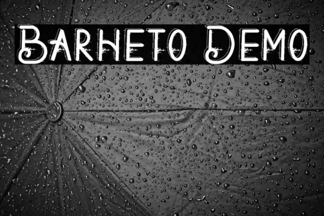 Barheto Demo Шрифта examples