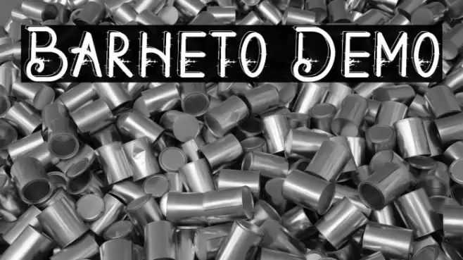 Barheto Demo Шрифта examples