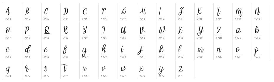 Barian FREE Character Map