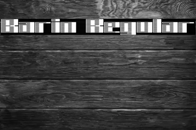 Barin Regular Font examples