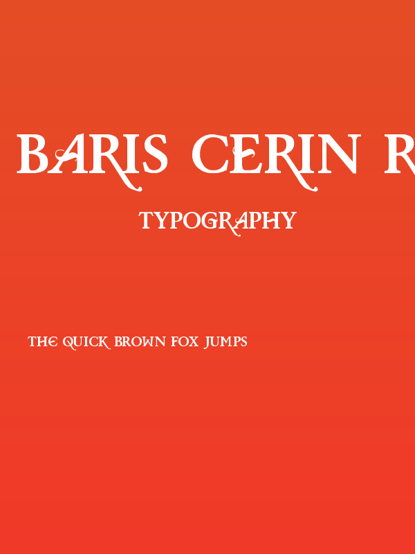 Baris Cerin Regular Poster