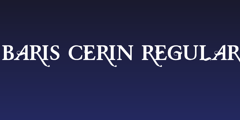 Baris Cerin Regular Social Header