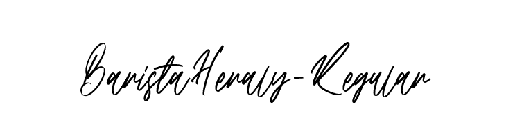 Barista Heraly-Regular  font caratteri gratis