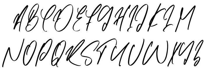 Barista Heraly Font UPPERCASE
