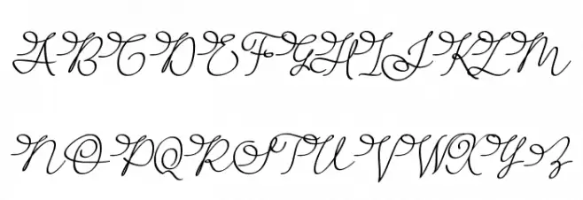 Barista Script フォント 大文字