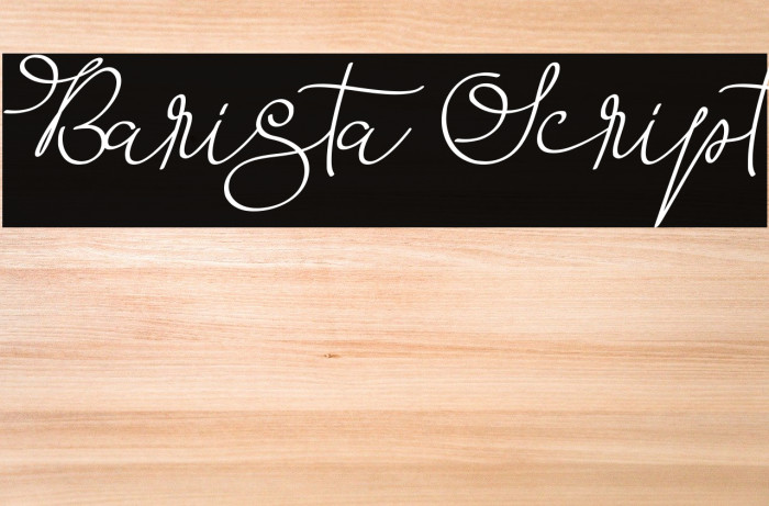 Barista Script لخطوط تنزيل examples