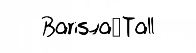 Barista_Tall  Frei Schriftart Herunterladen