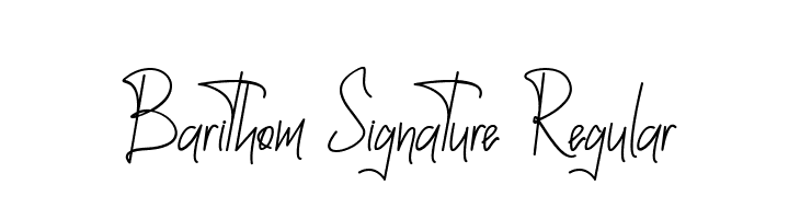 Barithom Signature Regular  لخطوط تنزيل