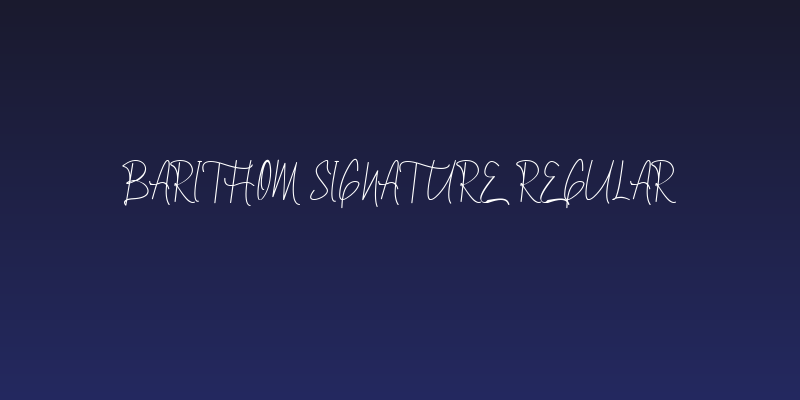Barithom Signature Regular Social Header