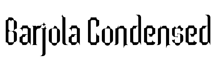 Barjola Condensed   नि: शुल्क फ़ॉन्ट्स डाउनलोड